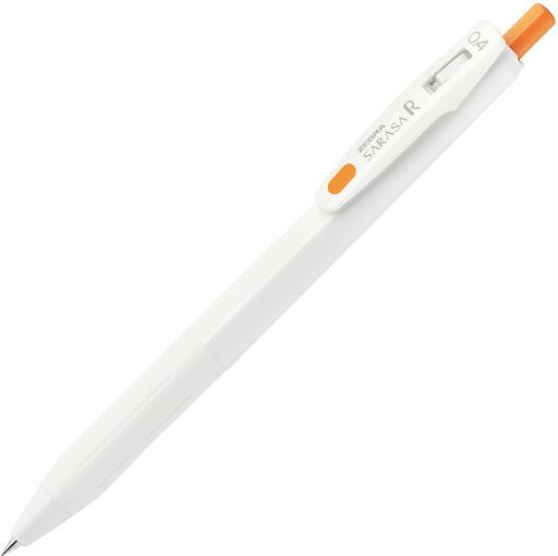 ゼブラ 新品 ペン サラサR 0.4ホワイトS オレンジ [JJS29-R1W-OR]