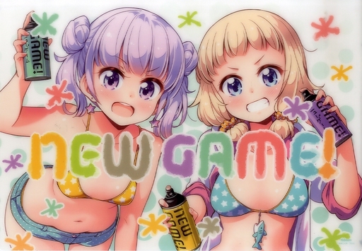 涼風青葉＆桜ねね B4デスクマット 「コミックス NEW GAME! 10 メロンブックス限定版」 購入特典