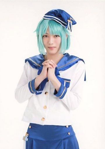 生写真(男性)/俳優 櫻井圭登(紫之創)/膝上・衣装白.青・手合わせ・キャラクターショット/舞台「あんさんぶるスターズ!オン・ステージ」個人ブロマイド