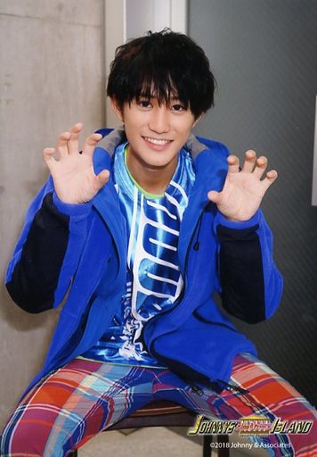 駿河屋 買取 Hihi Jets 橋本涼 膝上 衣装青白緑 座り 両手上げ Johnnys King Prince Island オリジナルフォト ジャニーズ