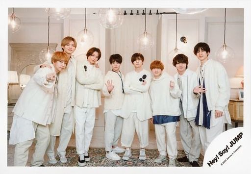 Raw Photo Johnny S Idol Hey Say Jump Hey Say Jump Assembly 8 Persons Horizontal Full Body Costume White Yamada Arm Arioka Right Hand Par