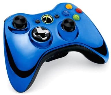 駿河屋 中古 ワイヤレス コントローラー Se クロームブルー Xbox360