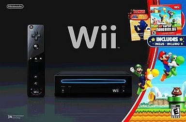 駿河屋 -<中古>北米版 Wii本体 BUNDLE BLACK (WITH MARIO MUSIC CD