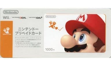 駿河屋 買取 ニンテンドープリペイドカード1000円 スーパーマリオ マリオ Wii