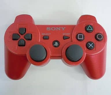 駿河屋 -<中古>ワイヤレスコントローラ DUALSHOCK3 (スカーレット