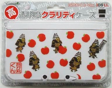 駿河屋 新品 中古 高透明度クラリティケース たか丸くんver りんご 3dsll用 ニンテンドー3ds