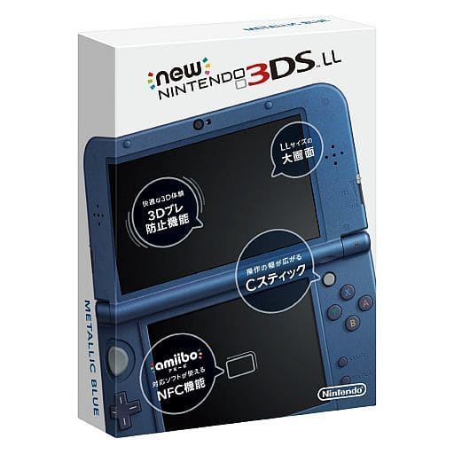 駿河屋 -<中古>Newニンテンドー3DSLL本体 メタリックブルー(状態:内箱