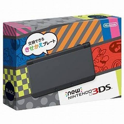 駿河屋 中古 Newニンテンドー3ds本体 ブラック 状態 着せ替えプレート欠品 ニンテンドー3ds