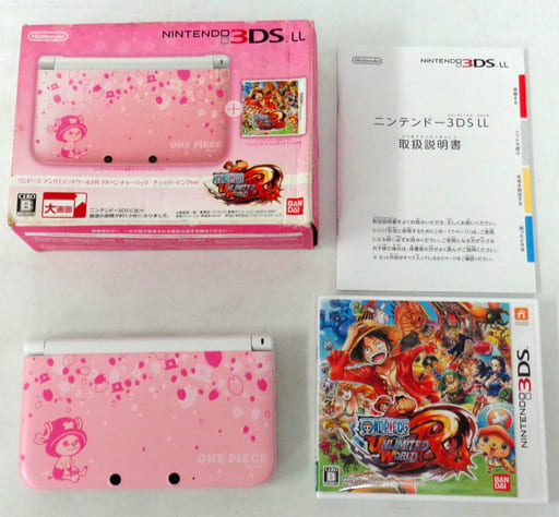 ニンテンドー3DSLL ワンピース アンリミテッド チョッパーピンク 本体