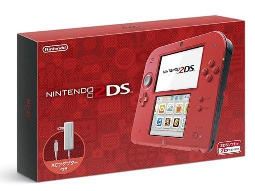 【美品】ニンテンドー 2DS レッド 本体 任天堂 RED AC アダプター付き