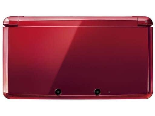 【充電器付き】ニンテンドー 3DS フレアレッド 本体 タッチペン付き