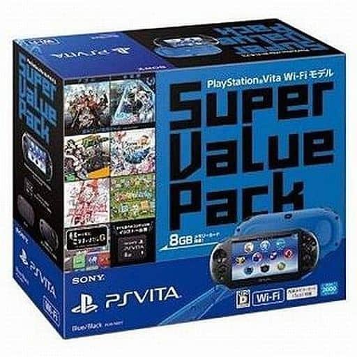 駿河屋 -<中古>PSVita本体 スーパーバリューパック ブルー・ブラック