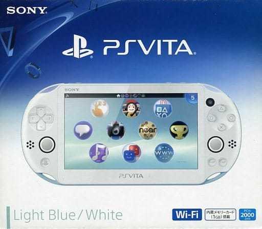 PlayStation Vita本体 Wi-Fiモデル ライトブルー・ホワイト[PCH-2000