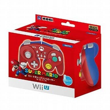 駿河屋 新品 中古 クラシックコントローラー マリオ Wiiu用 Wiiu