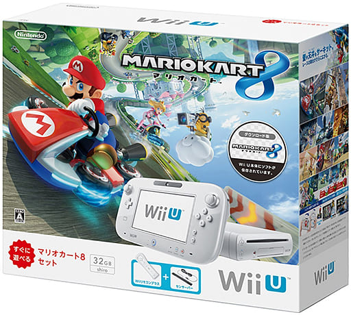 駿河屋 新品 中古 Wiiu本体 マリオカート8セット Shiro Wiiu