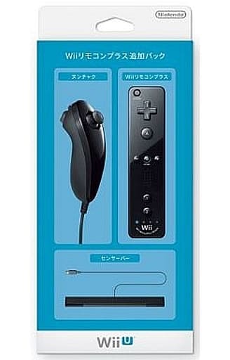 駿河屋 中古 Wiiリモコンプラス 追加パック Kuro 状態 説明書類 センサーバー欠品 Wiiu
