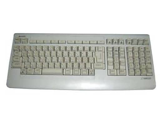駿河屋 -<中古>X68000用 SHARP純正キーボード(シルバー)[DSETK0016