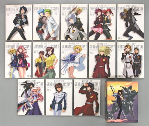 駿河屋 中古 不備有 機動戦士ガンダムseed Destiny 初回版 全13巻セット 状態 通常ケース ジャケット コレクションケース ライナーノート欠品 アニメ