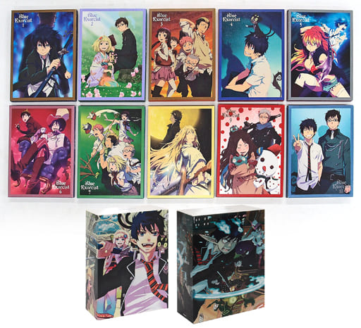 駿河屋 中古 不備有 青の祓魔師 完全生産限定版 Box 2付き全10巻セット 状態 クロスストラップ タロットカード欠品 アニメ
