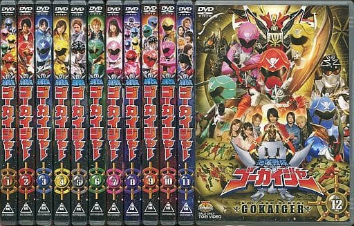 駿河屋 -<中古>海賊戦隊ゴーカイジャー 初回限定版 BOX付全12巻セット