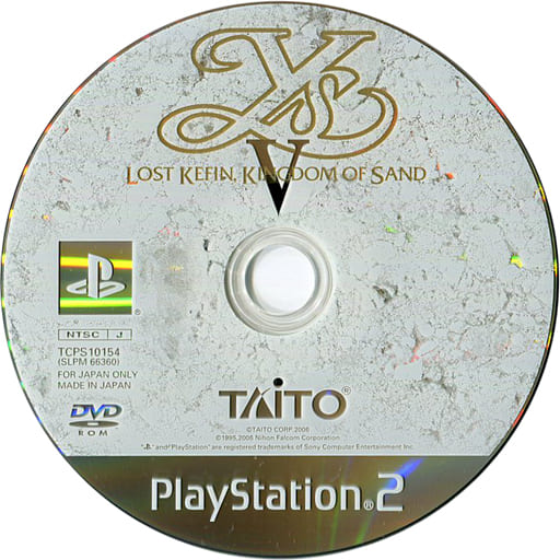 家庭用ゲームソフトイースV ロスト ケフィン キングダム オブ サンド PS2