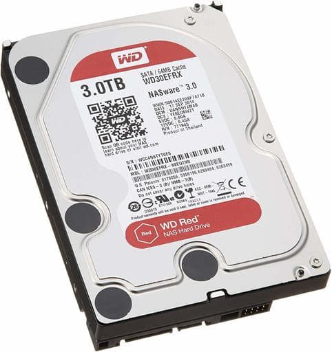 3TB HDD 3.5インチ WD30EFRX　×2