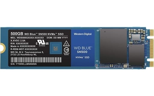 WD BLUE SN500 NVMe SSD 500GB