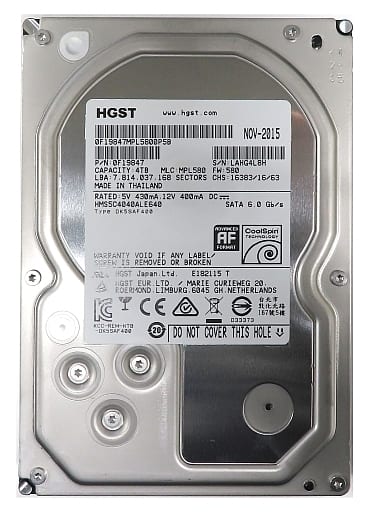 駿河屋 -<中古>HGST 3.5インチ内蔵HDD Deskstar 4TB[0S03361]（その他