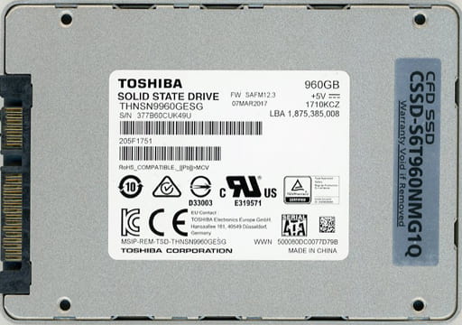 TOSHIBA SSD 960GB THNSN9960GESG