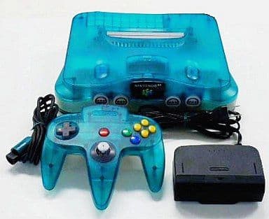 ニンテンドー64本体 (クリアブルー) (状態:本体・コントローラー状態難) ニンテンドー64本体 (クリアブルー) (状態:本体・コントローラー状態難)