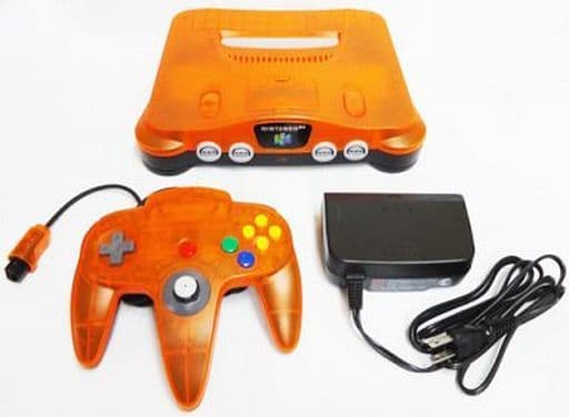 駿河屋 -<中古>ニンテンドー64本体 (クリアオレンジ 1999年ダイエー
