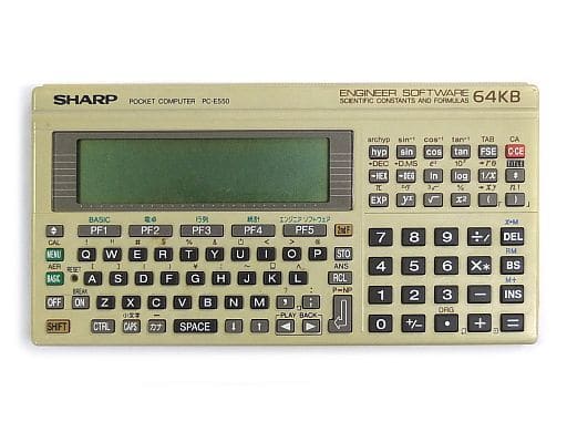 SHARP ポケットコンピュータ PC-E550 - その他 SHARP ポケットコンピュータ PC-E550 - その他