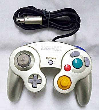 駿河屋 -<中古>コントローラ(スターライトゴールド)ゲームキューブ専用