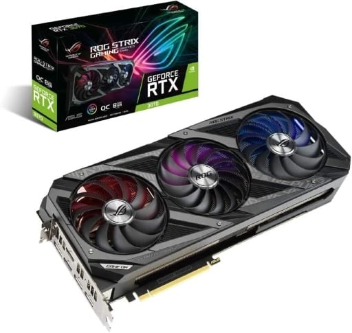 駿河屋 -<中古>ASUS グラフィックボード ROG-STRIX-RTX3070-O8G-GAMING