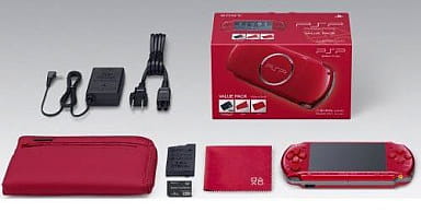 【美品】PSP 3000 ラディアン レッド　プレイステーション ポータブル 赤