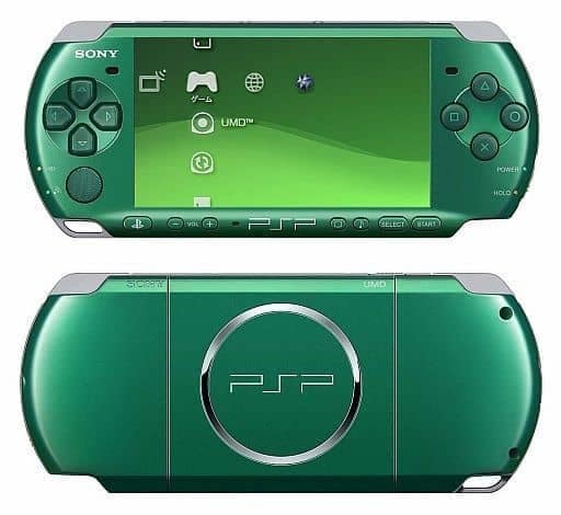 美品　PSP3000グリーン　付属品完備　すぐ遊べるセット