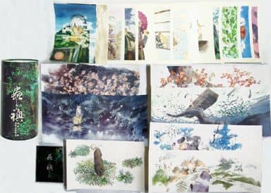 駿河屋 -<中古>付属品付)「蟲師」二十景 漆原友紀画集 -蟲襖-(漫画 駿河屋 -<中古>付属品付)「蟲師」二十景 漆原友紀画集 -蟲襖-(漫画