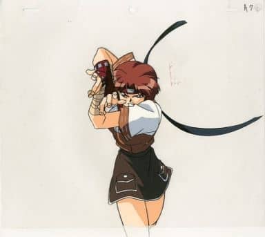 動画 + 潤い セル画 OVA ヴァリアブル・ジオ 倒れる千穂 A-51 戯画