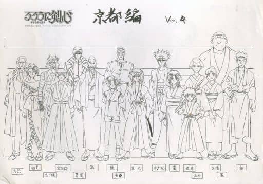 駿河屋 買取 るろうに剣心 京都編 Ver 4 キャラクター設定資料 アニメムック