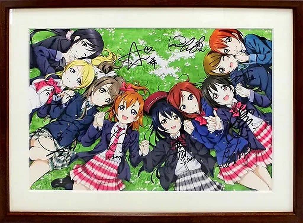 ラブライブ μ's キャスト サイン入り 原画