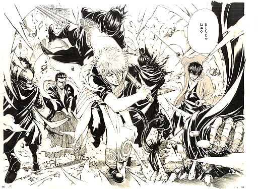 駿河屋 - 【買取】銀魂 複製原画 -銀時&近藤&土方Ver.-(漫画・アニメ)