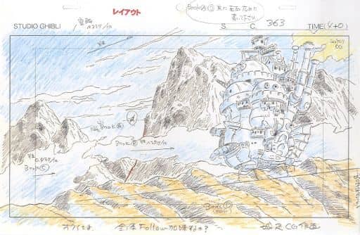 スタジオジブリ・レイアウト展 「ハウルの動く城」 実寸レプリカ スタジオジブリ・レイアウト展 「ハウルの動く城」 実寸レプリカ