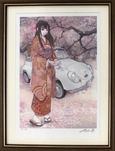 駿河屋 -<中古>付属品付)冬目景 アートグラフ (旧車GIRLS)(直筆サイン