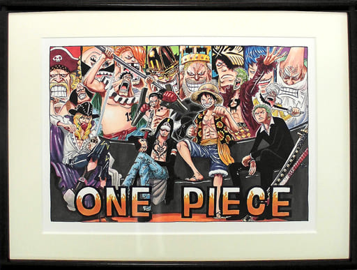 付属品付)ONE PIECE 高級複製原画 ドレスローザ編 麦わらストア2周年Ver.