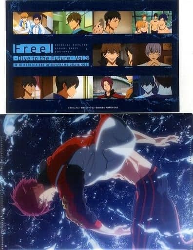 Free!複製ミニ原画\u0026クリアケース京アニ特典6点セット【匿名配送】