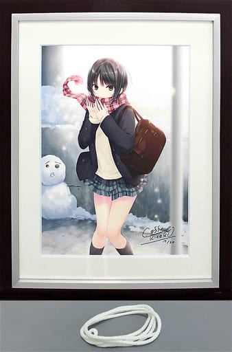 珈琲貴族 版画 いつもと違う夕日 保証書有 - キャラクターグッズ 珈琲貴族 版画 いつもと違う夕日 保証書有 - キャラクターグッズ
