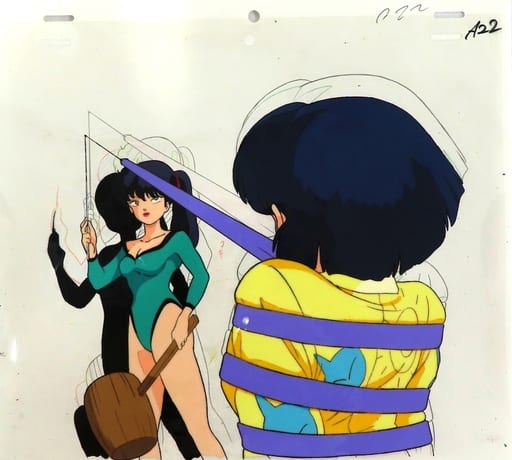 らんま1/2 セル画 天道あかね 九能小太刀 - キャラクターグッズ