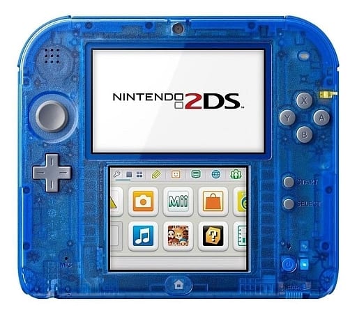 駿河屋 -<中古>EU版 NINTENDO 2DS TRANSPARENT BLUE(国内版ソフト動作