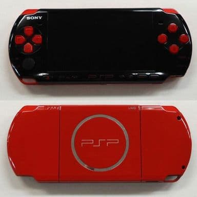 駿河屋 -<中古>PSP本体 ブラック・レッド(PSP-3000/本体単品/付属品無