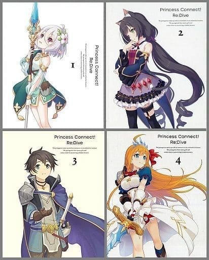 駿河屋 - 【買取】不備有)プリンセスコネクト!Re:Dive 全4巻セット